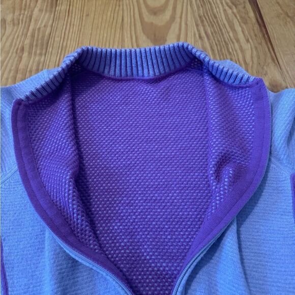 Lululemon Reversible Double-Knit Zip-Up Sweater Faint Lavender Women’s SIZE 4 - Picture 11 of 14